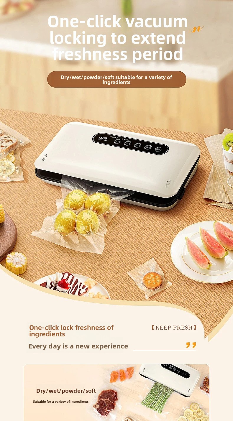 Food Storage Vacuum Sealer Machine - Mini Zgrzewarka Próżniowa Automatyczna Domowa Maszyna