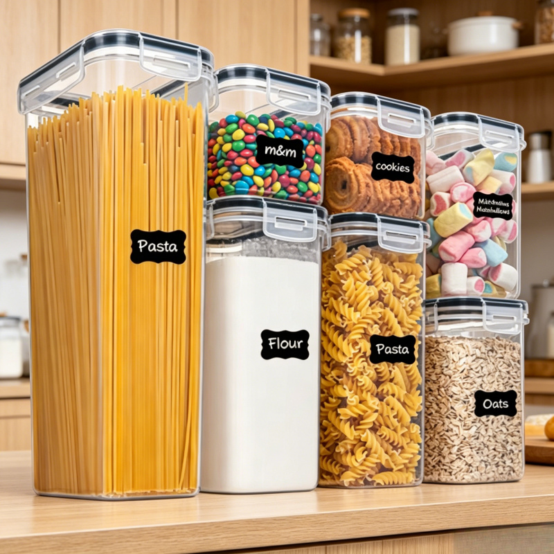 Food Storage Kitchen Container Set - 7-częściowy zestaw pojemników do przechowywania żywności