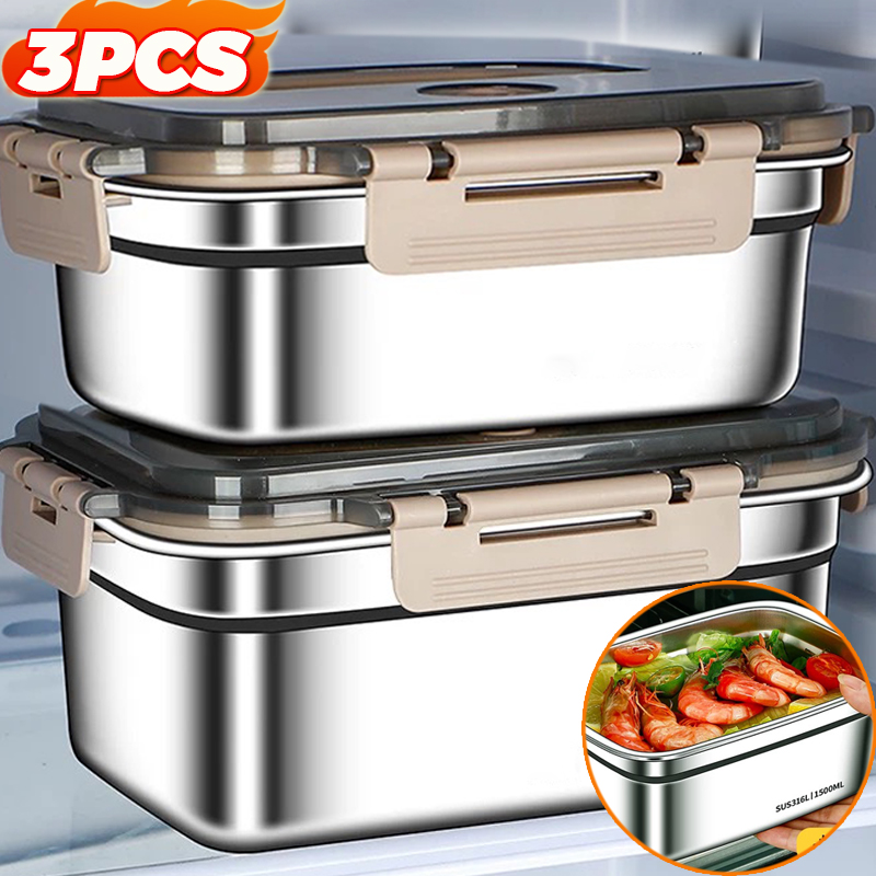Stainless Lunch Box - Pojemnik na lunch o dużej pojemności,