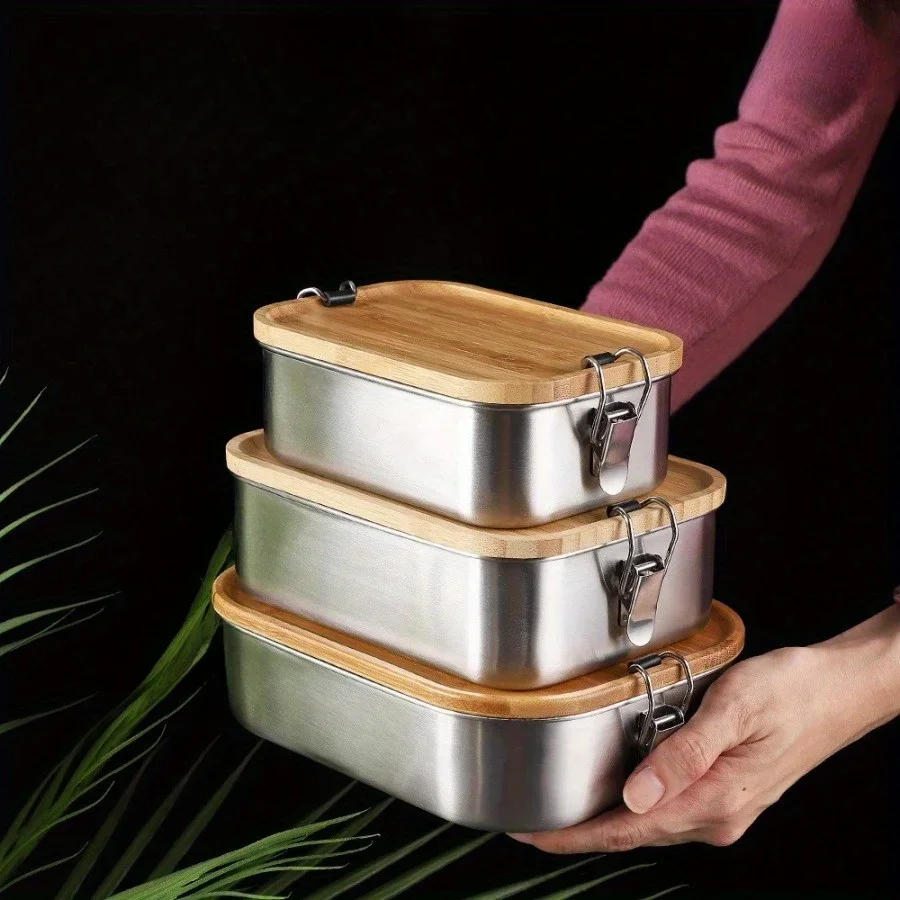 Stainless Lunch Box - Nowy pojemnik na lunch z pokrywką