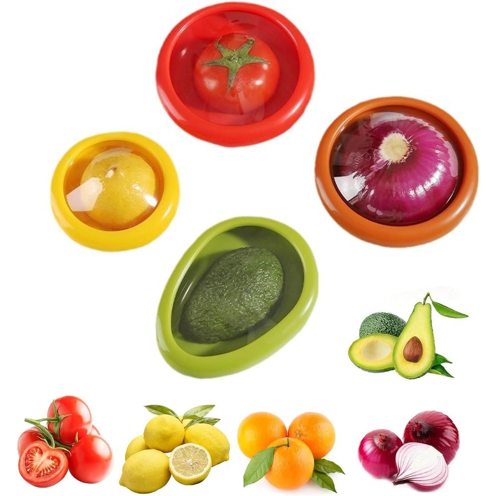 Food Storage Containers Set - Zestaw silikonowych pojemników do przechowywania owoców