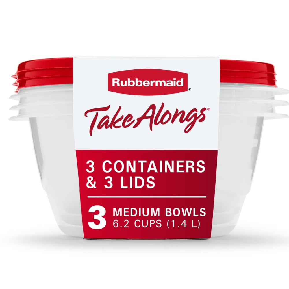 Food Storage Kitchen Container Set - Duże okrągłe pojemniki do przechowywania żywności