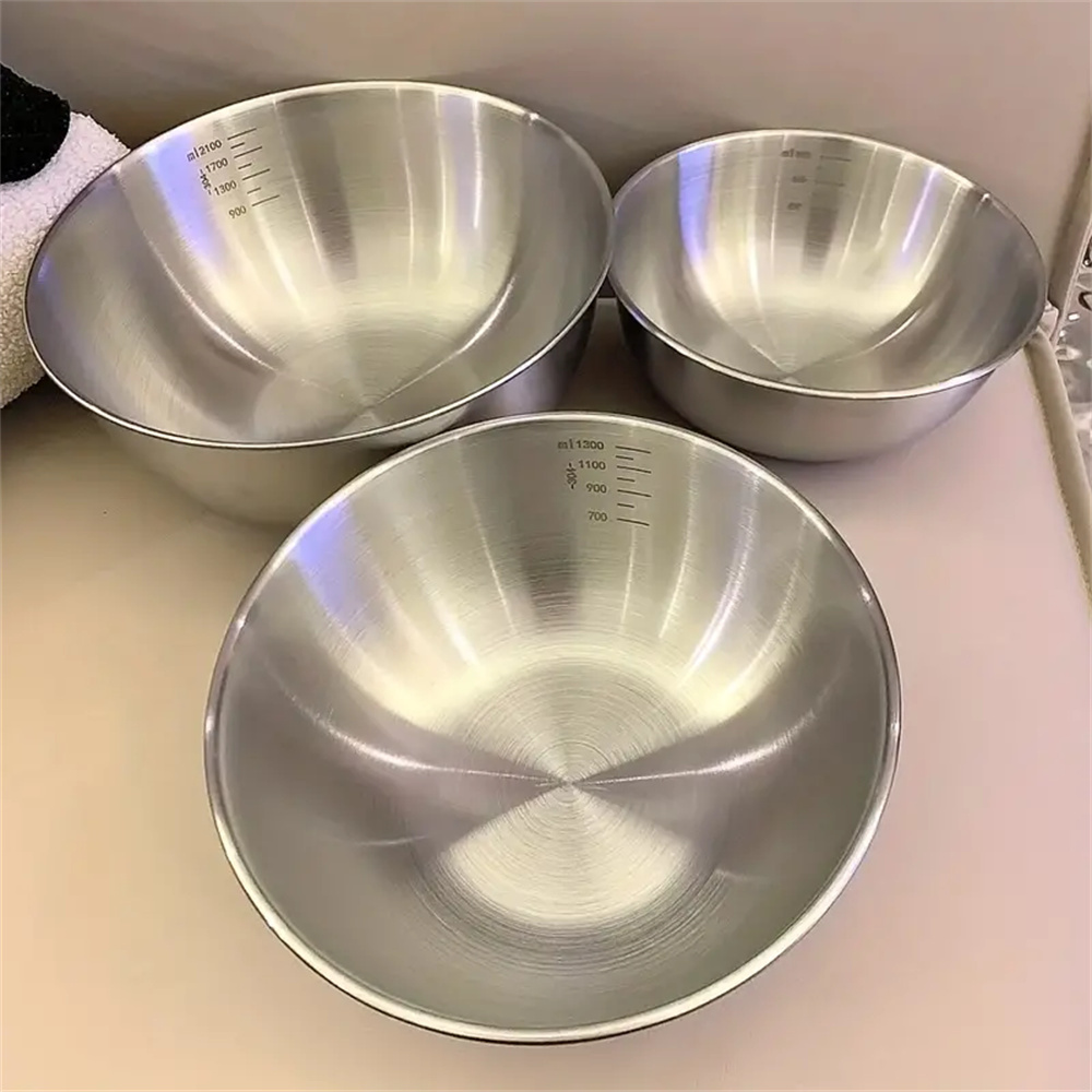 Food Storage Home - Zestaw 1-3 misek ze stali nierdzewnej