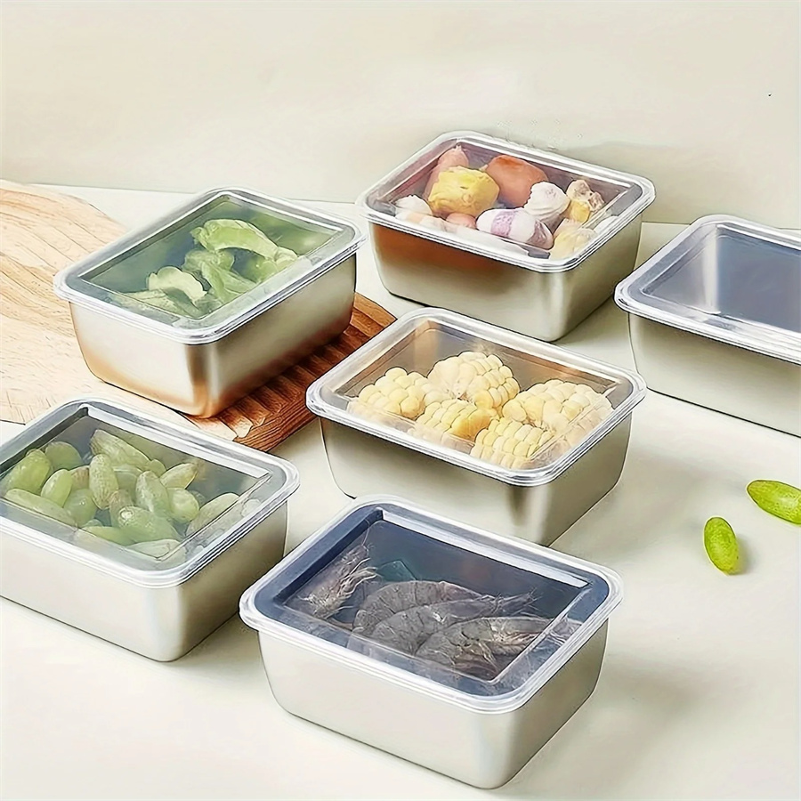 Stainless Lunch Box - 1/3/5 sztuk Pudełko do przechowywania żywności
