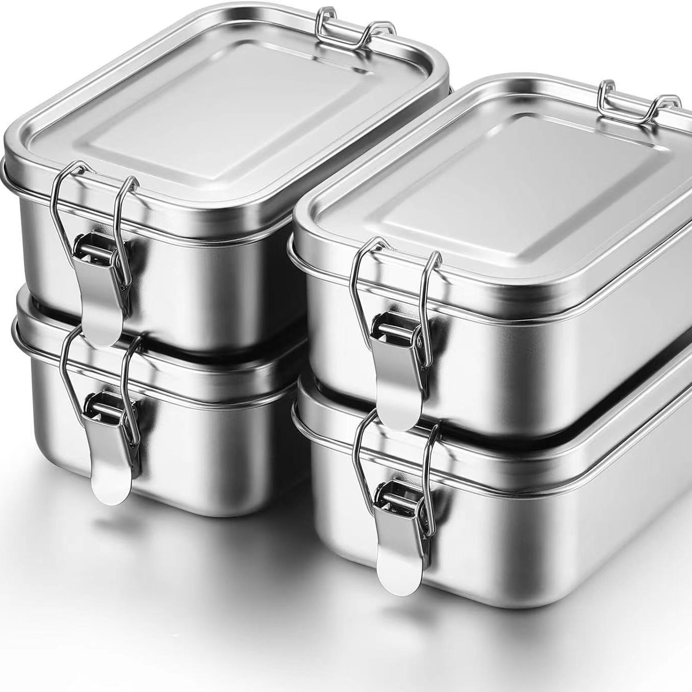 Stainless Lunch Box - Wytrzymała, nierdzewna skrzynka bento o dużej