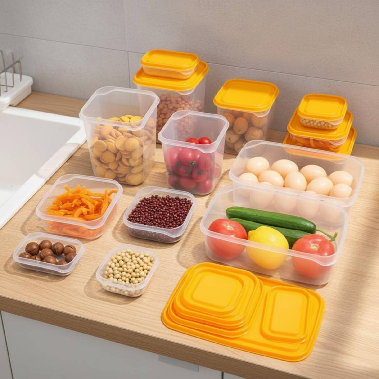 17-częściowy zestaw pojemników – Food Storage Refrigerator recenzja i cena