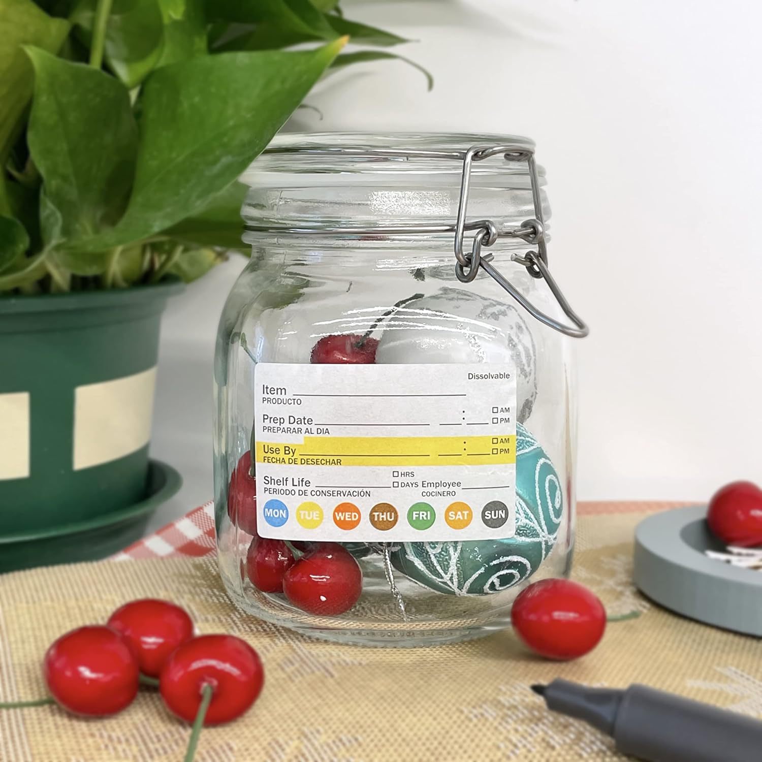 250 sztuk/rolka Etykiety z dat – Food Storage Label recenzja i cena