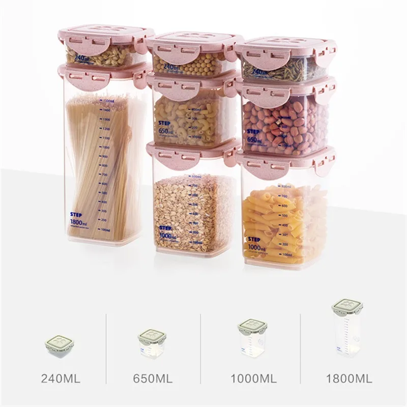 WBBOOMING Zdrowe Plastikowe Po – Food Storage Kitchen Container Set recenzja i cena