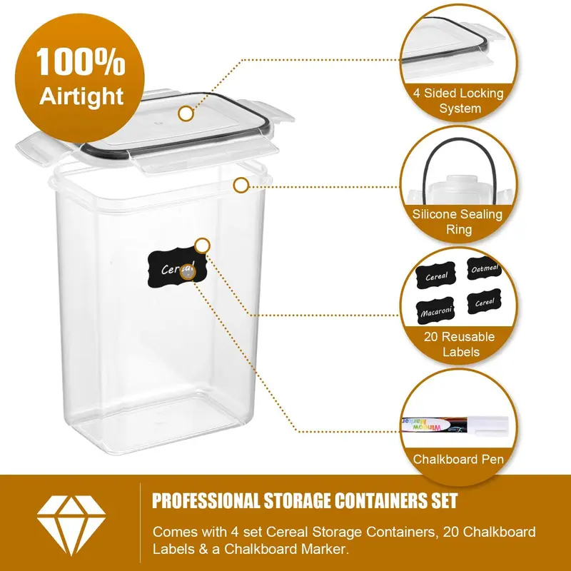 7-częściowy zestaw pojemników  – Food Storage Kitchen Container Set recenzja i cena