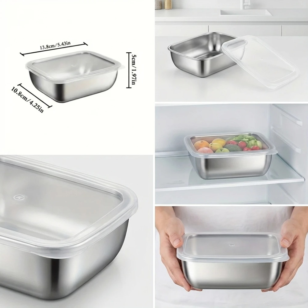 6 SZT. Pojemników na żywność z – Food Storage Kitchen Container Set recenzja i cena