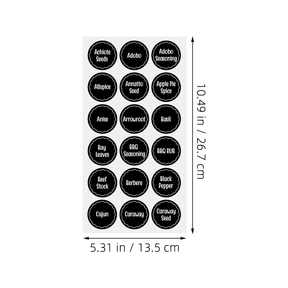 8 arkuszy etykiet na butelki z – Food Storage Label recenzja i cena