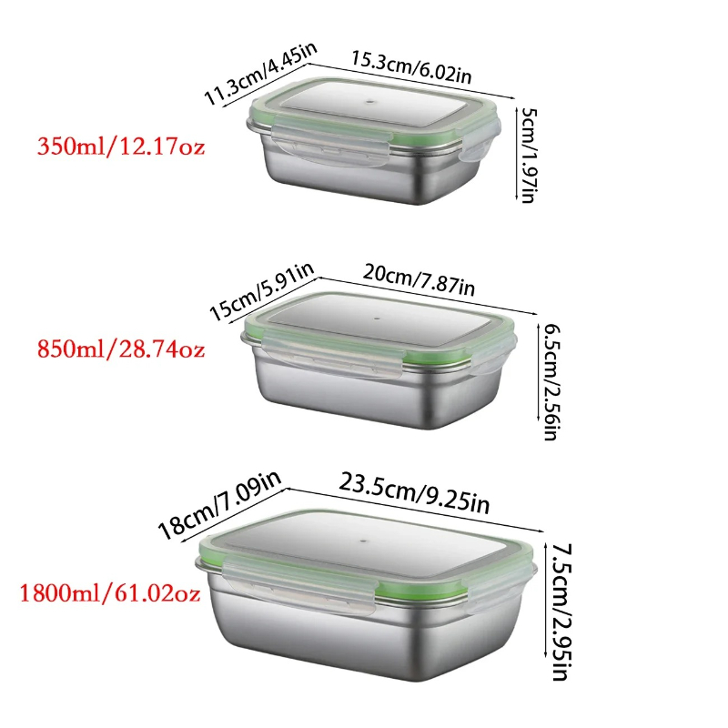 Zestaw pojemników na lunch ze  – Food Storage Kitchen Container Set recenzja i cena