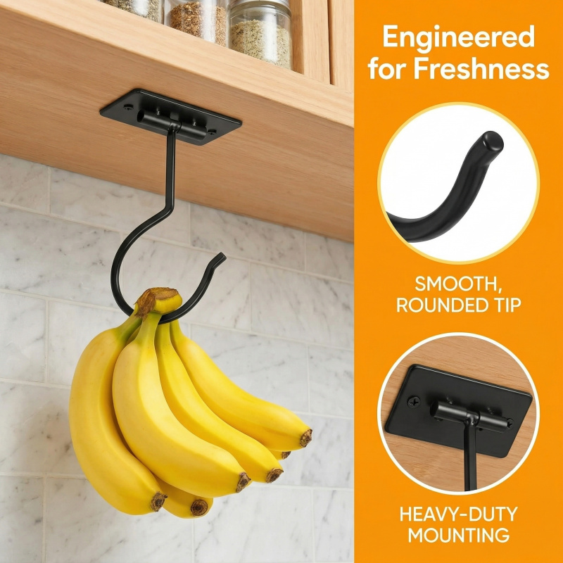 Czarny metalowy samoprzylepny  – Food Storage In The Kitchen recenzja i cena