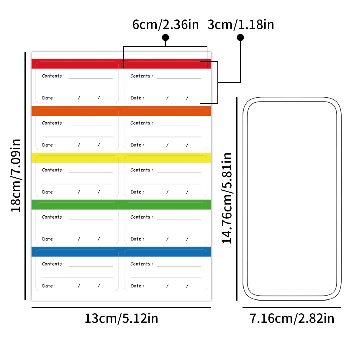 10 arkuszy/opakowanie etykiet  – Food Storage Label recenzja i cena