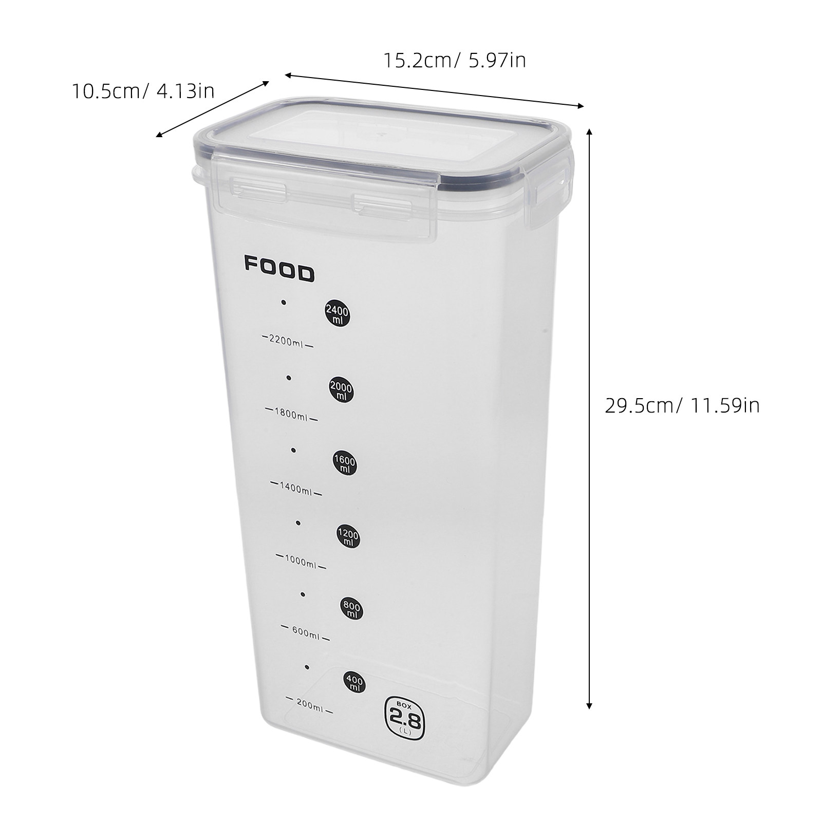 2 szt. szczelnych, przezroczys – Food Storage In The Kitchen recenzja i cena